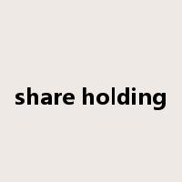 share holding是什么意思