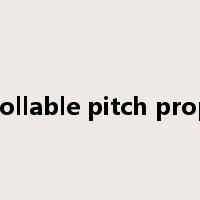 controllable pitch propeller是什么意思