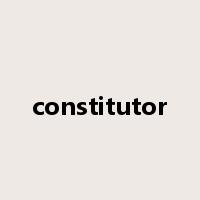 constitutor是什么意思