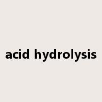 acid hydrolysis是什么意思