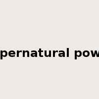 supernatural power是什么意思