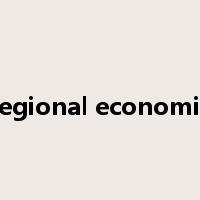 regional economic是什么意思