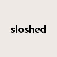 sloshed是什么意思
