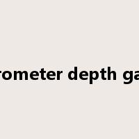 micrometer depth gauge是什么意思