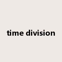 time division是什么意思