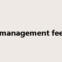 management fee是什么意思