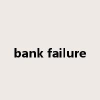 bank failure是什么意思