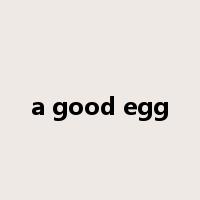 a good egg是什么意思