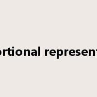 proportional representation是什么意思