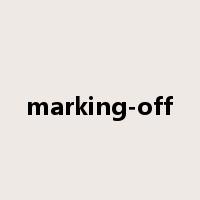 marking-off是什么意思