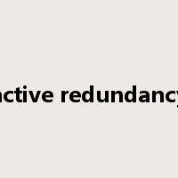 active redundancy是什么意思