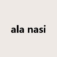 ala nasi是什么意思