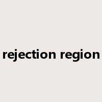 rejection region是什么意思