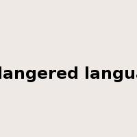 endangered language是什么意思