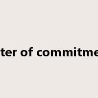 letter of commitment是什么意思