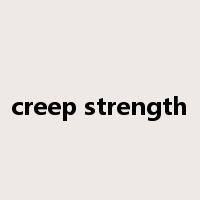 creep strength是什么意思