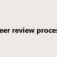 peer review process是什么意思