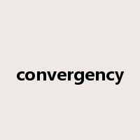 convergency是什么意思