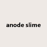 anode slime是什么意思