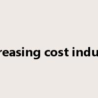 decreasing cost industry是什么意思