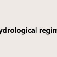 hydrological regime是什么意思