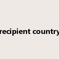 recipient country是什么意思