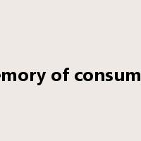 memory of consumers是什么意思
