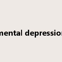 mental depression是什么意思