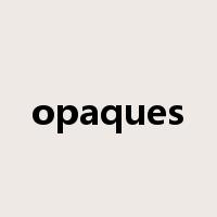opaques是什么意思