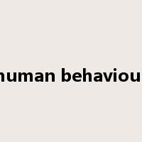 human behaviour是什么意思
