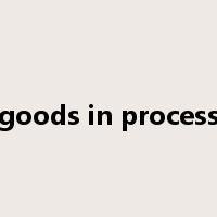 goods in process是什么意思