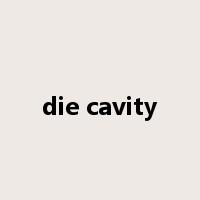 die cavity是什么意思
