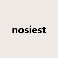 nosiest是什么意思