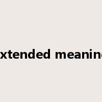extended meaning是什么意思