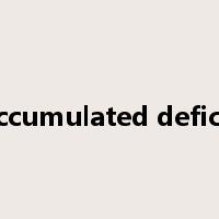 accumulated deficit是什么意思