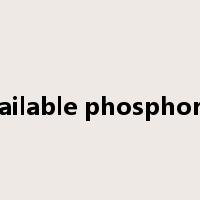 available phosphorus是什么意思