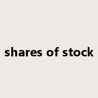 shares of stock是什么意思