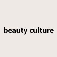beauty culture是什么意思