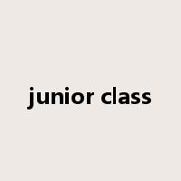 junior class是什么意思