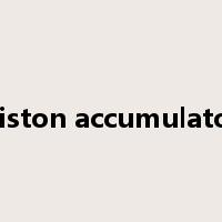 piston accumulator是什么意思