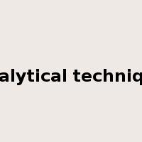 analytical technique是什么意思