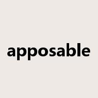 apposable是什么意思