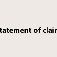 statement of claim是什么意思