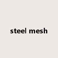 steel mesh是什么意思