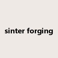 sinter forging是什么意思