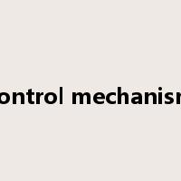 control mechanism是什么意思