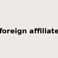 foreign affiliate是什么意思