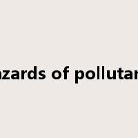 Hazards of pollutants是什么意思