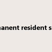 permanent resident status是什么意思
