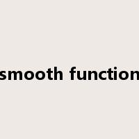 smooth function是什么意思